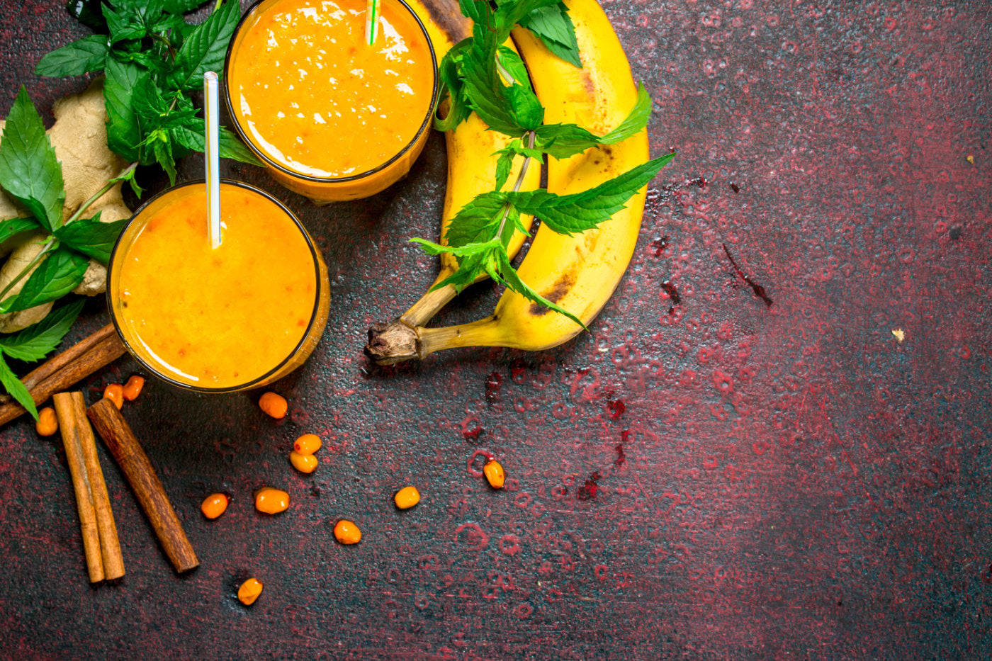 Sanddorn-Banane-Smoothie