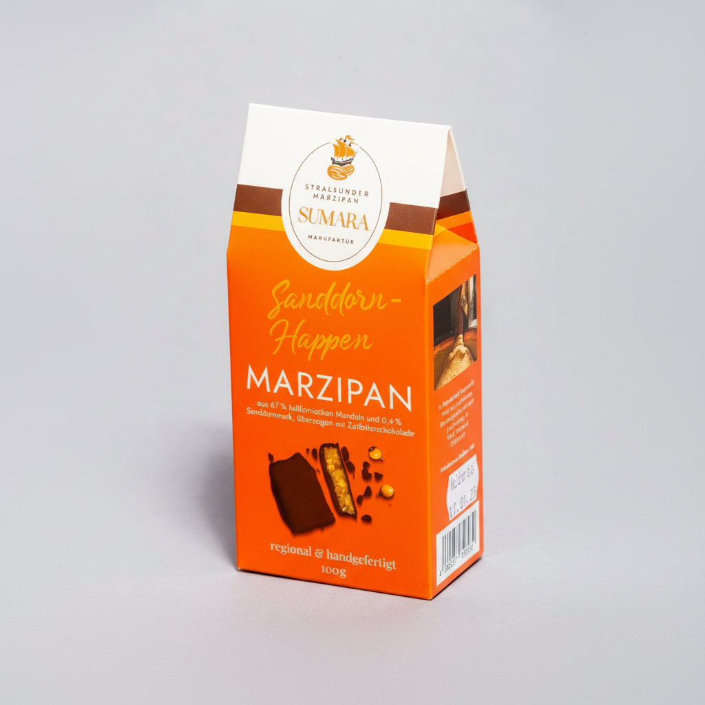 Sanddorn-Marzipan Happen